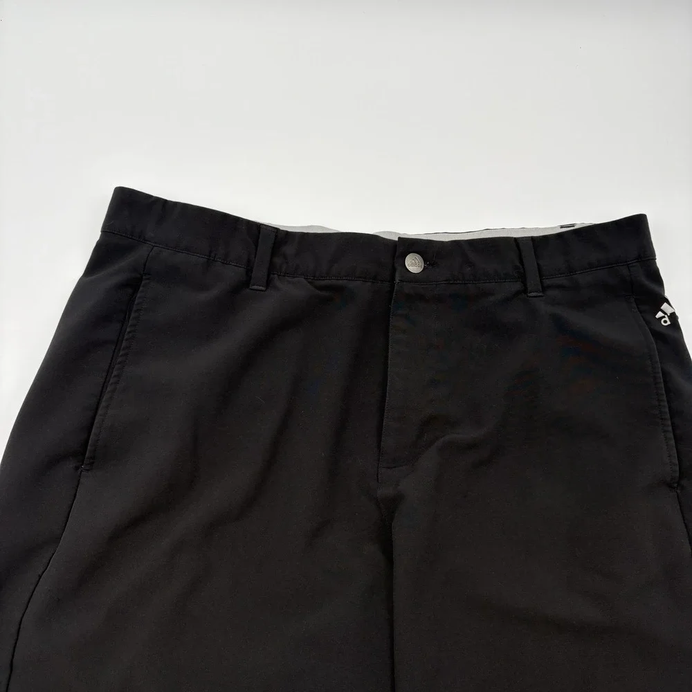 Adidas Ultimate365 3-Stripes Golf Shorts Men 34 Black Stretch Performance